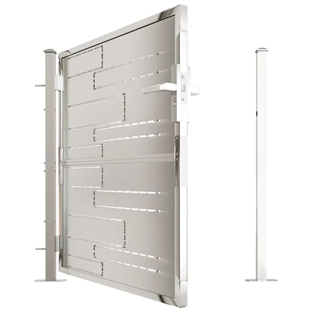 Garden Gate 39.4"x39.4" Stainless Steel. Picture 4