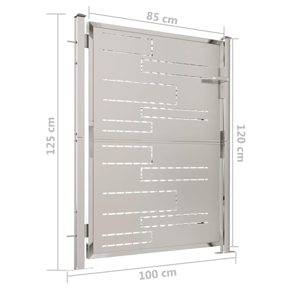 Garden Gate 39.4"x49.2" Stainless Steel. Picture 6