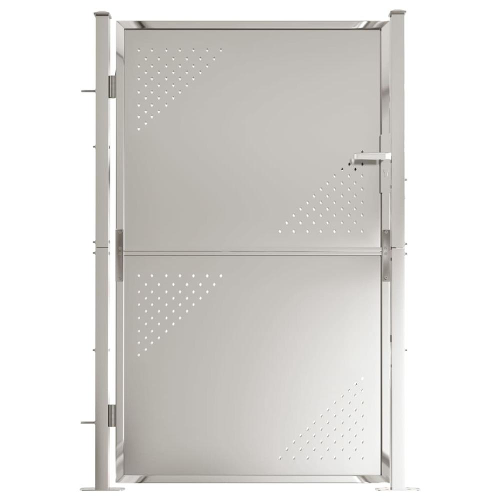 Garden Gate 39.4"x59.1" Stainless Steel. Picture 1