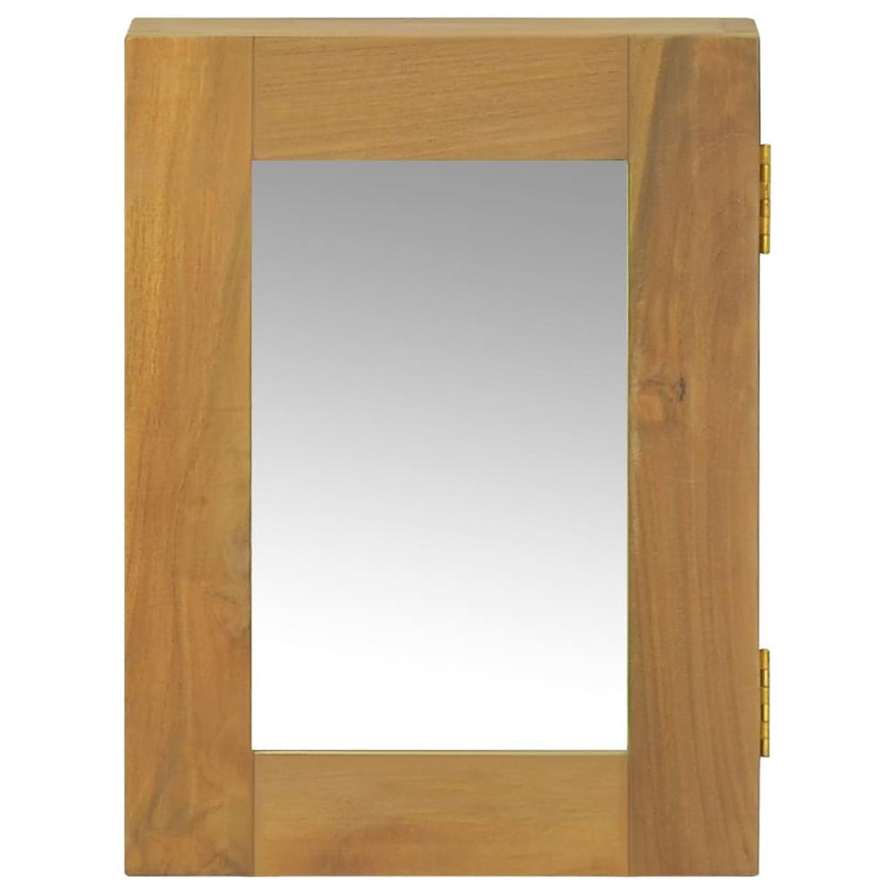 Mirror Cabinet 11.8"x3.9"x15.7" Solid Wood Teak. Picture 1