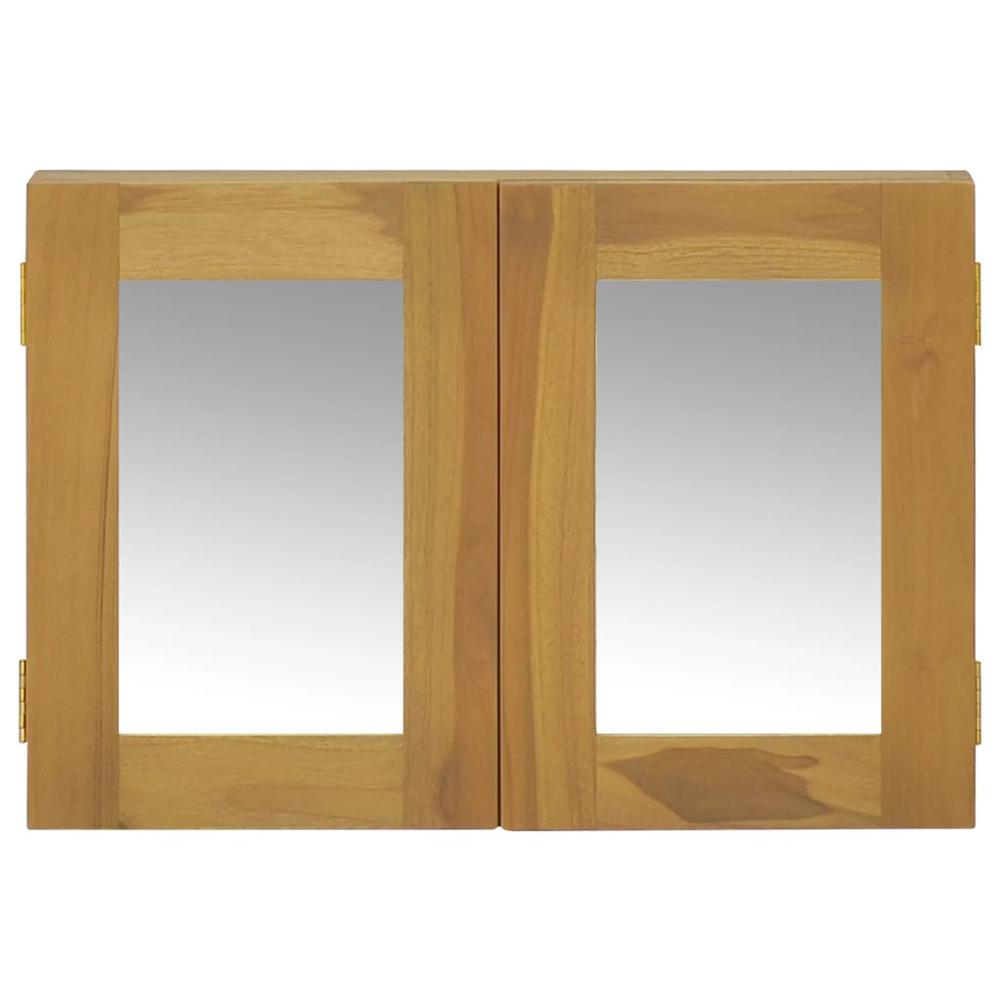 Mirror Cabinet 23.6"x3.9"x15.7" Solid Wood Teak. Picture 1