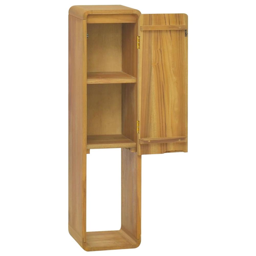 Wall-mounted Bathroom Cabinet 9.8"x9.8"x39.4" Solid Wood Teak. Picture 2