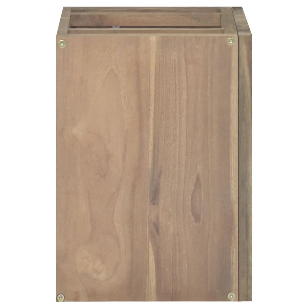 Wall-mounted Bathroom Cabinet 17.7"x11.8"x15.7" Solid Wood Teak. Picture 2