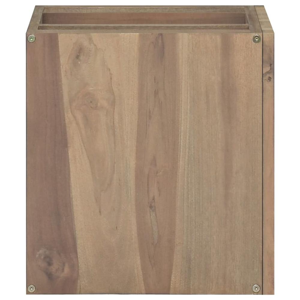 Wall-mounted Bathroom Cabinet 18.1"x10"x15.7" Solid Wood Teak. Picture 2