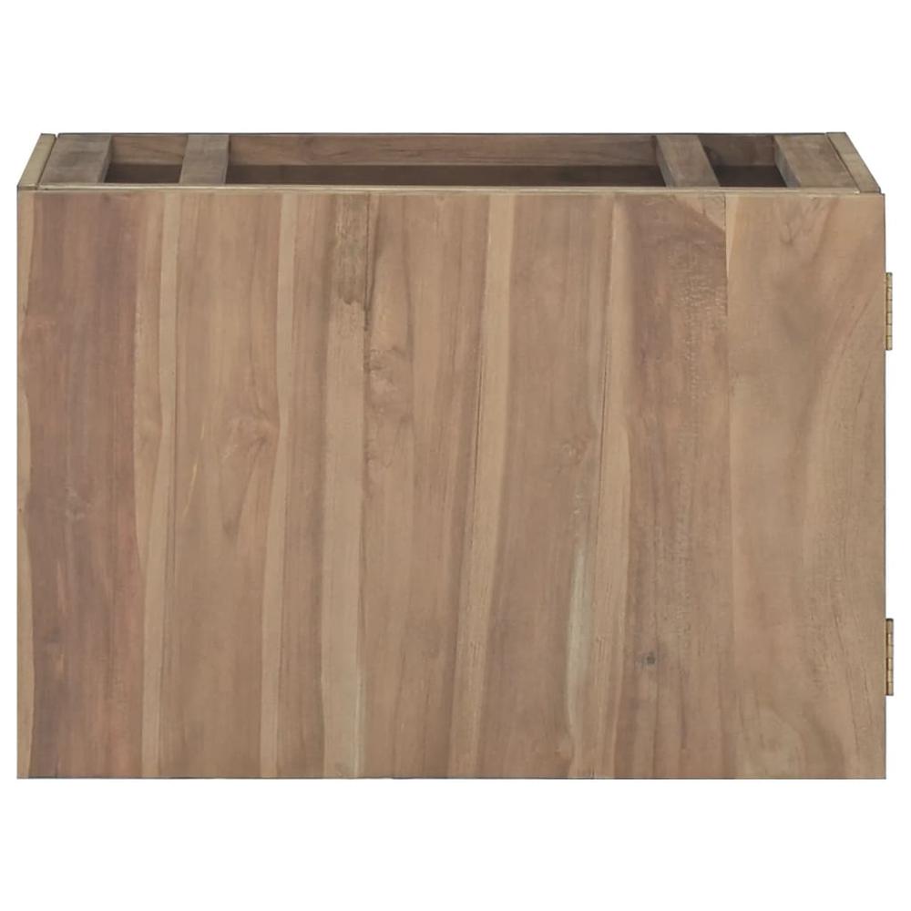 Wall-mounted Bathroom Cabinet 23.6"x15.4"x15.7" Solid Wood Teak. Picture 1