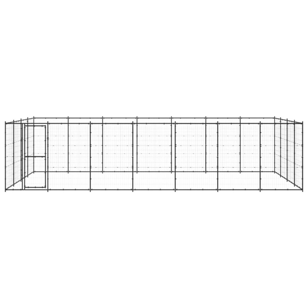 Outdoor Dog Kennel Steel 364.7 ftÂ². Picture 1