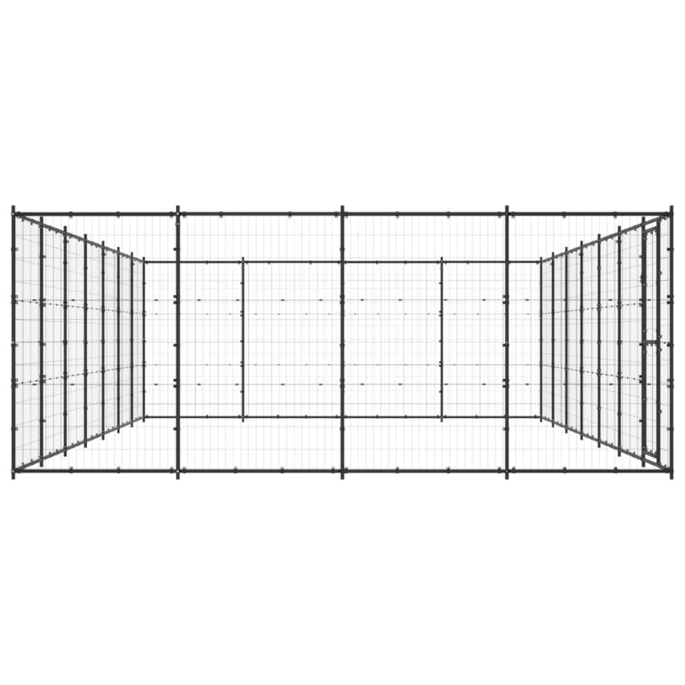 Outdoor Dog Kennel Steel 364.7 ftÂ². Picture 2