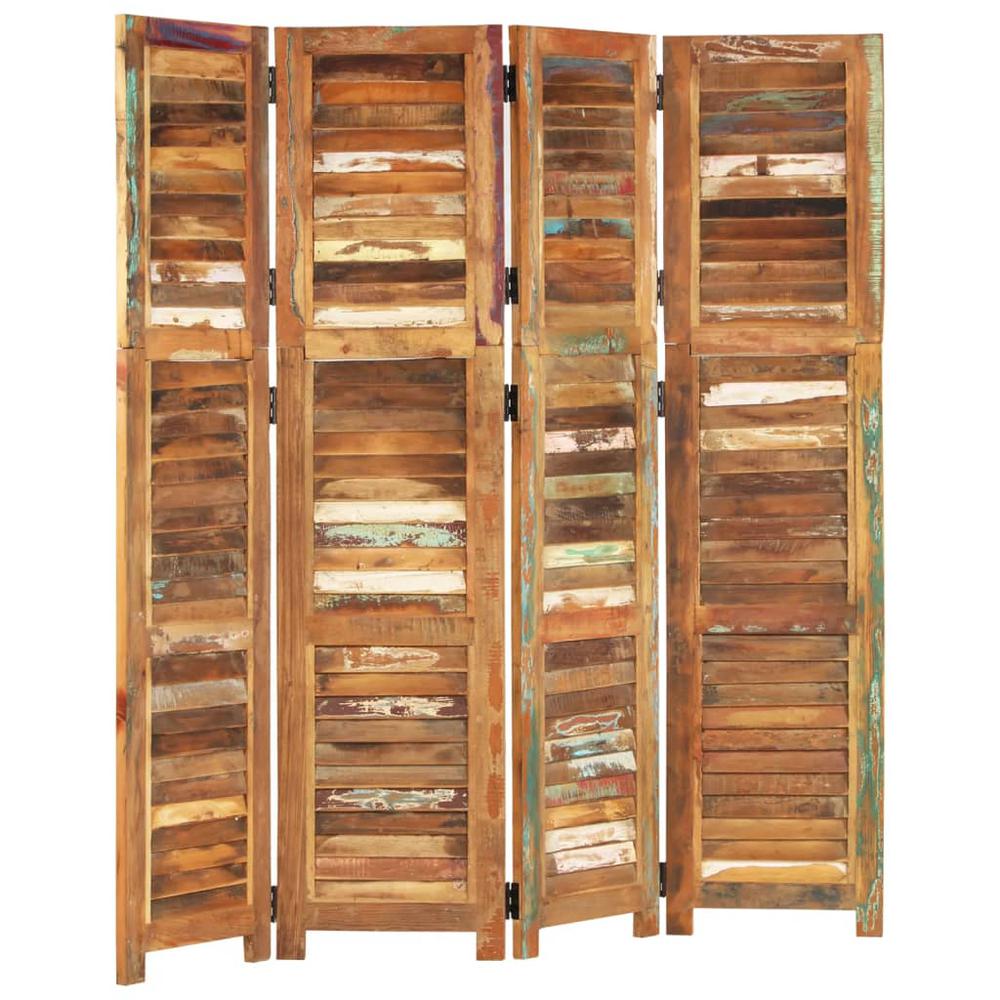 Room Divider 66.1" Solid Wood Reclaimed. Picture 10