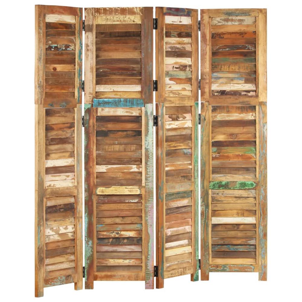 Room Divider 66.1" Solid Wood Reclaimed. Picture 8