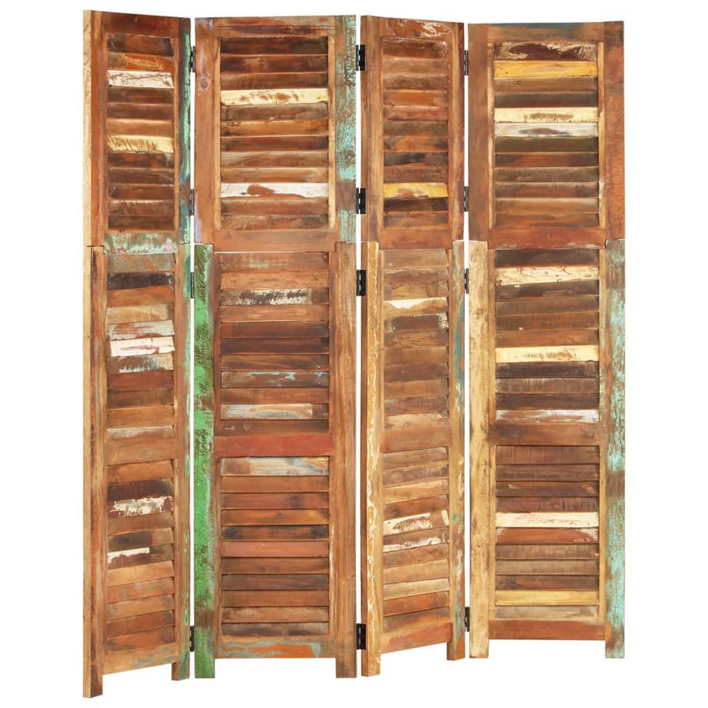 Room Divider 66.1" Solid Wood Reclaimed. Picture 9