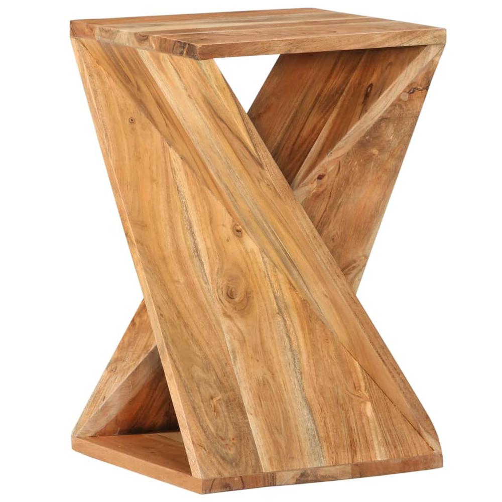 Side Table 13.8"x13.8"x21.7" Solid Wood Acacia. Picture 10