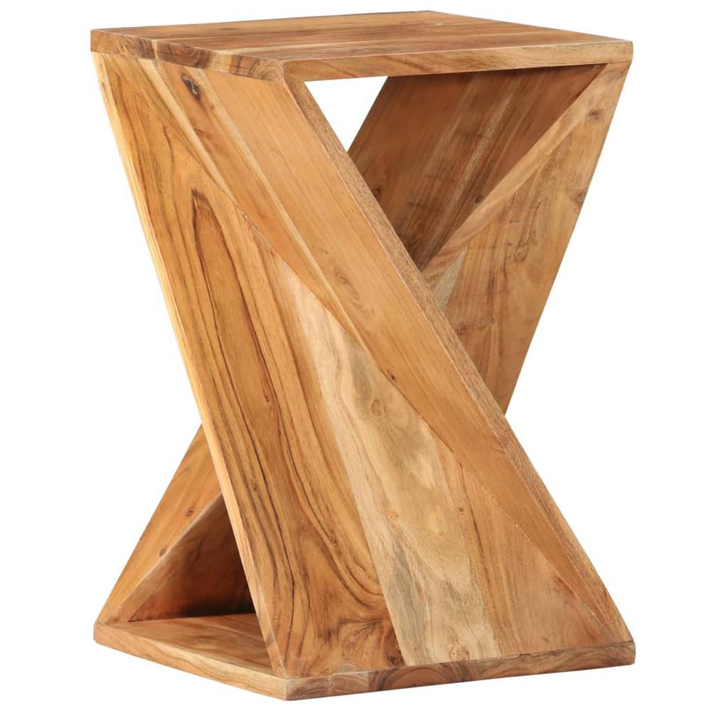 Side Table 13.8"x13.8"x21.7" Solid Wood Acacia. Picture 9