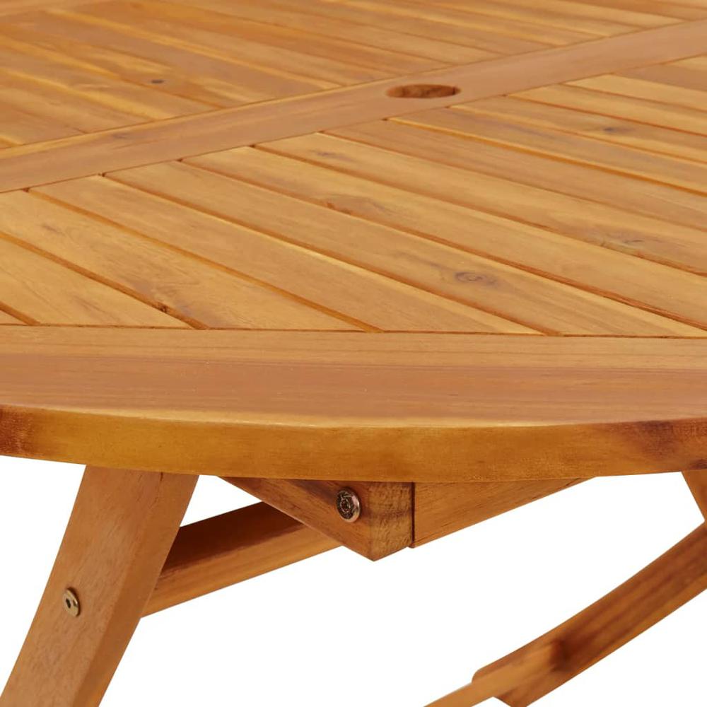 vidaXL Folding Garden Table 43.3" Solid Acacia Wood. Picture 7
