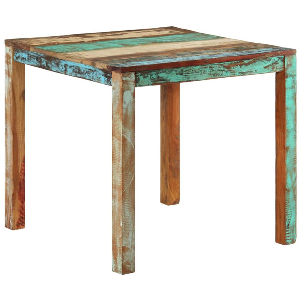 Dining Table 32.3"x31.5"x29.9" Solid Reclaimed Wood. Picture 10