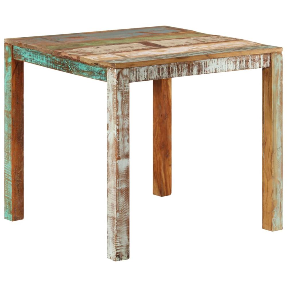 Dining Table 32.3"x31.5"x29.9" Solid Reclaimed Wood. Picture 7