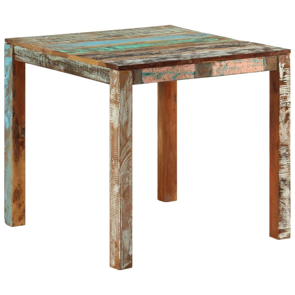 Dining Table 32.3"x31.5"x29.9" Solid Reclaimed Wood. Picture 8
