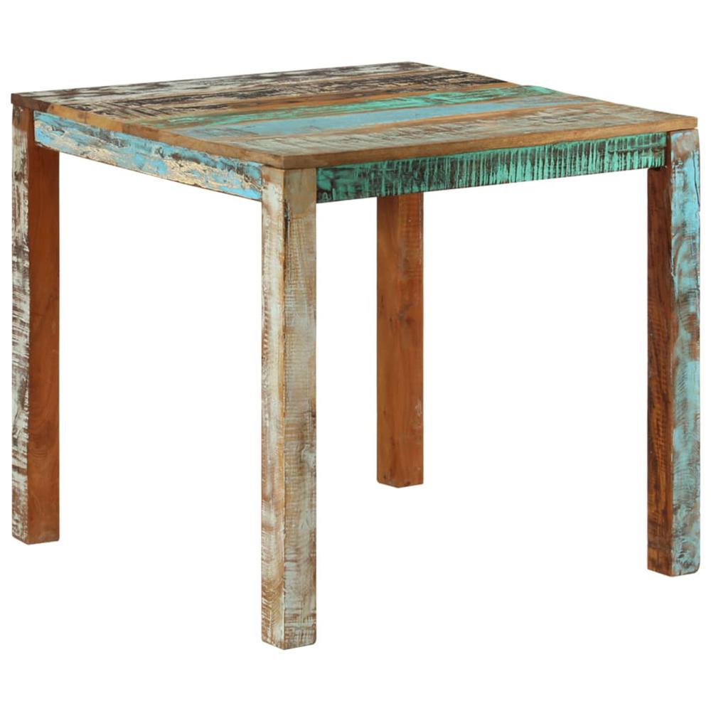 Dining Table 32.3"x31.5"x29.9" Solid Reclaimed Wood. Picture 9