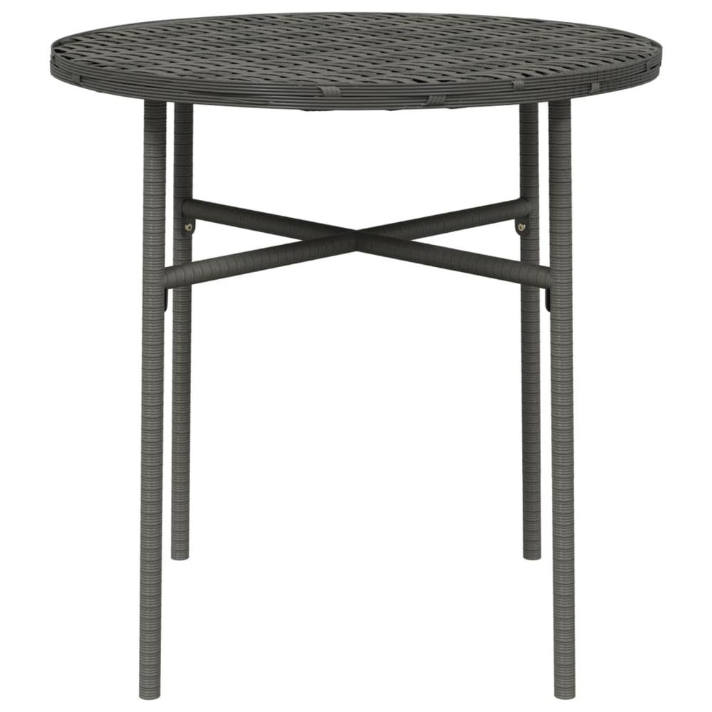 Tea Table Gray 17.7" Poly Rattan. Picture 2