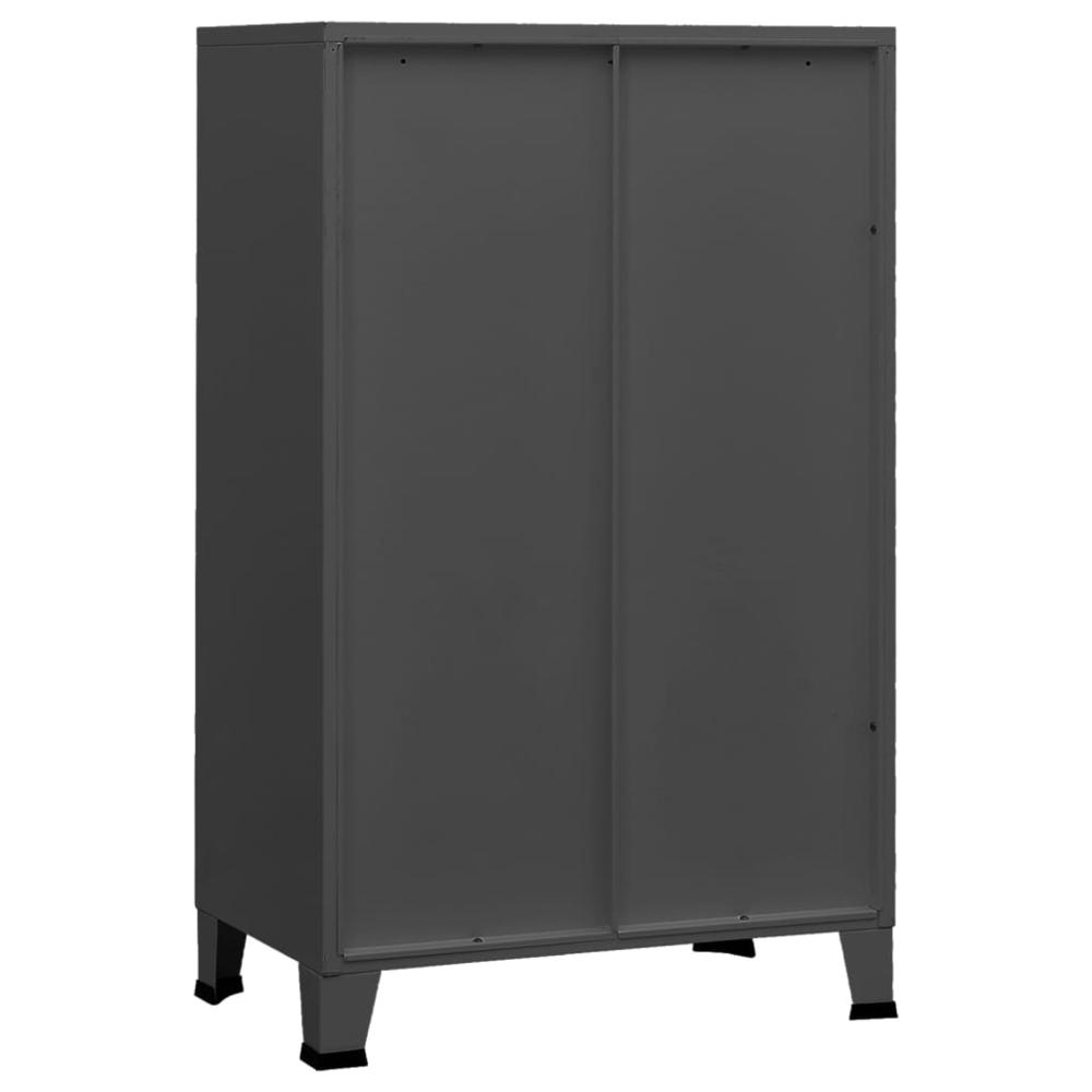 vidaXL Industrial Storage Cabinet Anthracite 27.6"x15.7"x45.3" Metal. Picture 5
