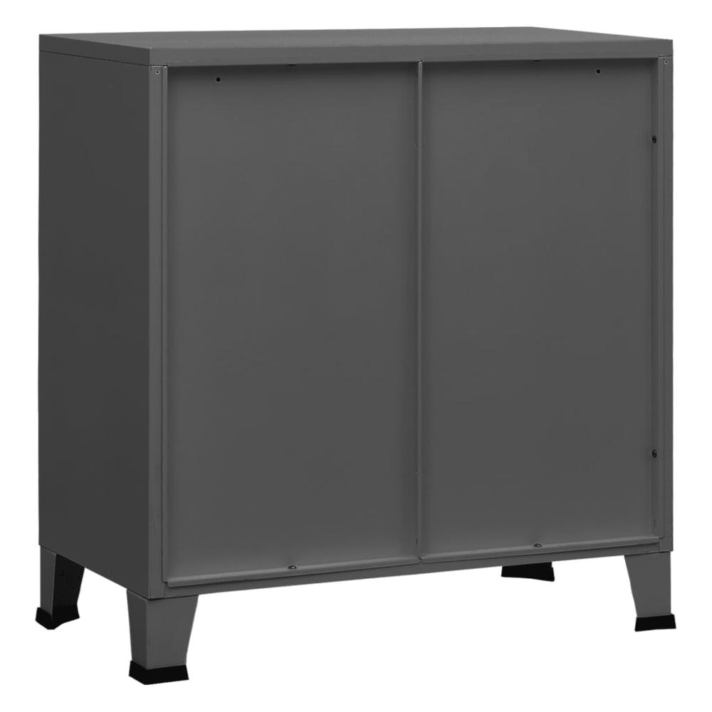 vidaXL Industrial Filing Cabinet Anthracite 29.5"x15.7"x31.5" Steel. Picture 6