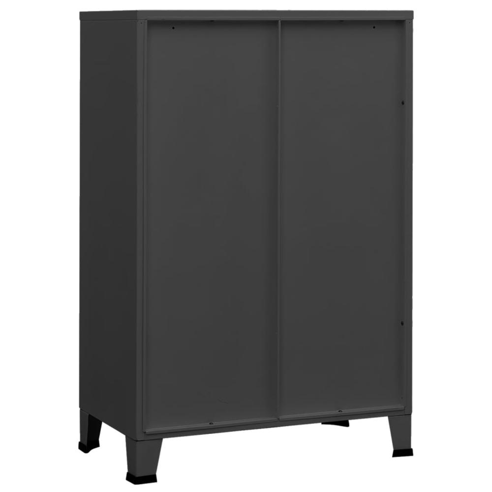vidaXL Industrial Filing Cabinet Anthracite 29.5"x15.7"x45.3" Metal. Picture 5