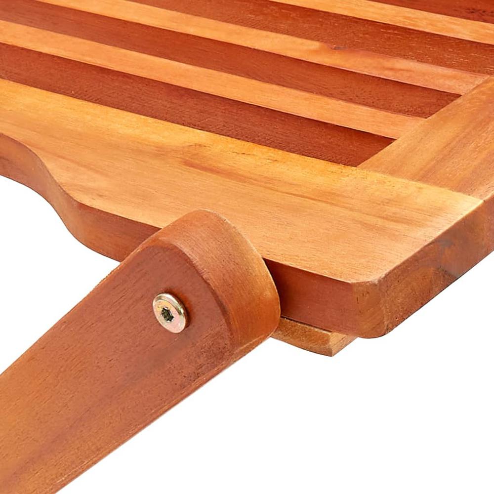 vidaXL 5 Piece Folding Patio Dining Set Solid Eucalyptus Wood, 3087153. Picture 7