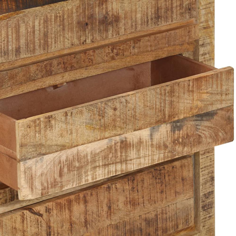 vidaXL Drawer Cabinet 23.6"x13"x29.5" Solid Wood Mango. Picture 6
