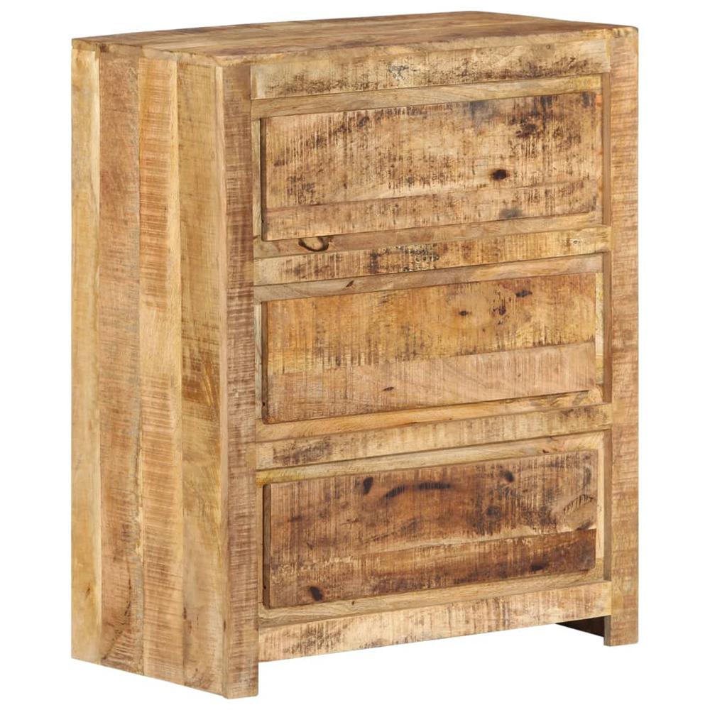 vidaXL Drawer Cabinet 23.6"x13"x29.5" Solid Wood Mango. Picture 8