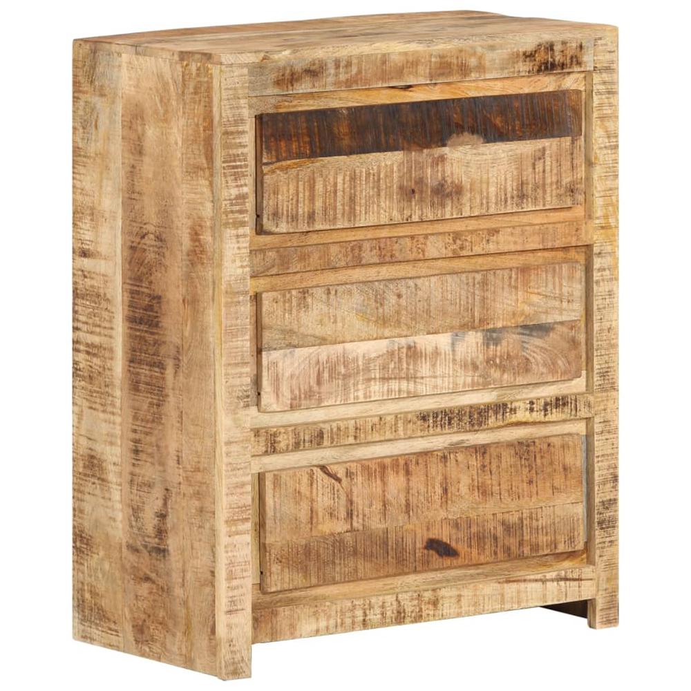 vidaXL Drawer Cabinet 23.6"x13"x29.5" Solid Wood Mango. Picture 10