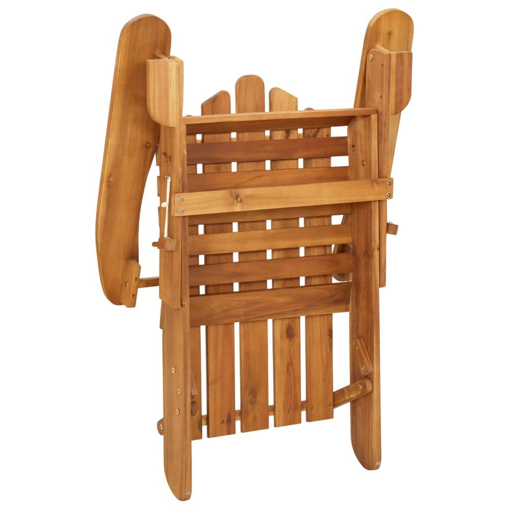 Patio Adirondack Chair Solid Wood Acacia. Picture 5