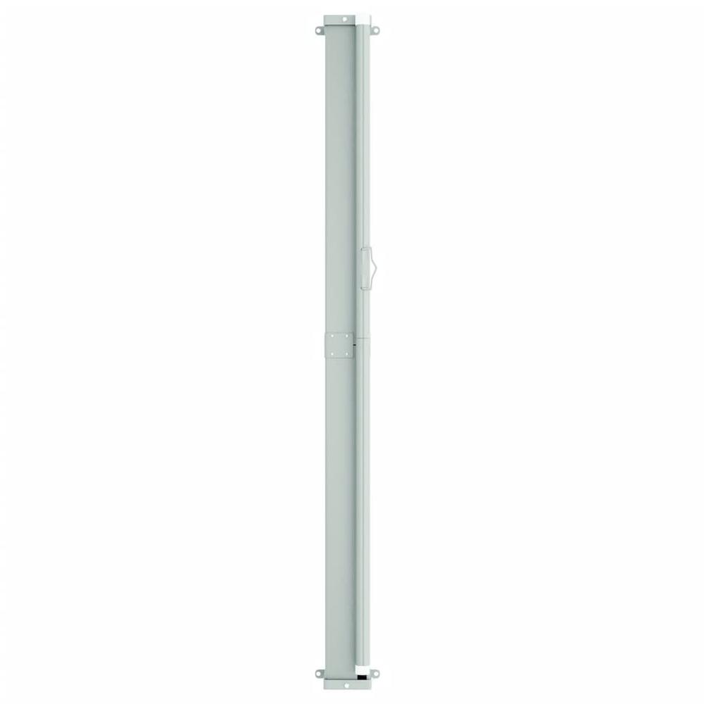 Patio Retractable Side Awning 46.1"x236.2" Gray. Picture 5