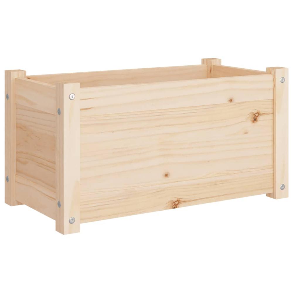 Garden Planter 23.6"x12.2"x12.2" Solid Wood Pine. Picture 1
