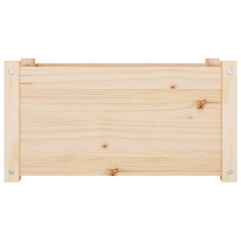 Garden Planter 23.6"x12.2"x12.2" Solid Wood Pine. Picture 2