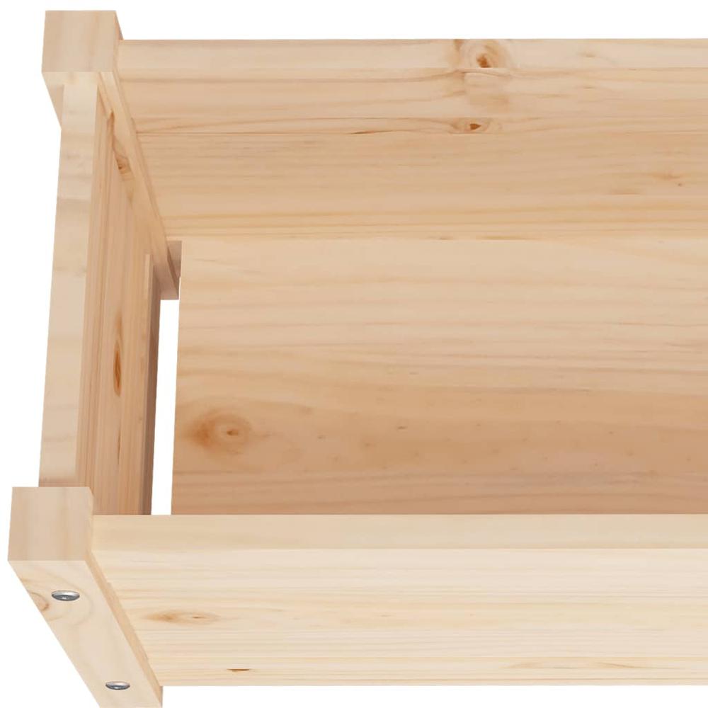 Garden Planter 23.6"x12.2"x12.2" Solid Wood Pine. Picture 4