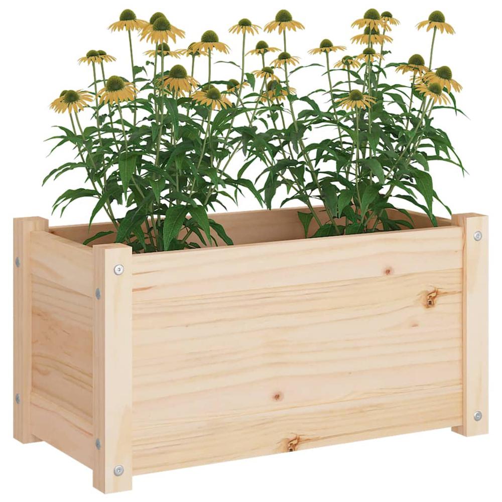 Garden Planter 23.6"x12.2"x12.2" Solid Wood Pine. Picture 6