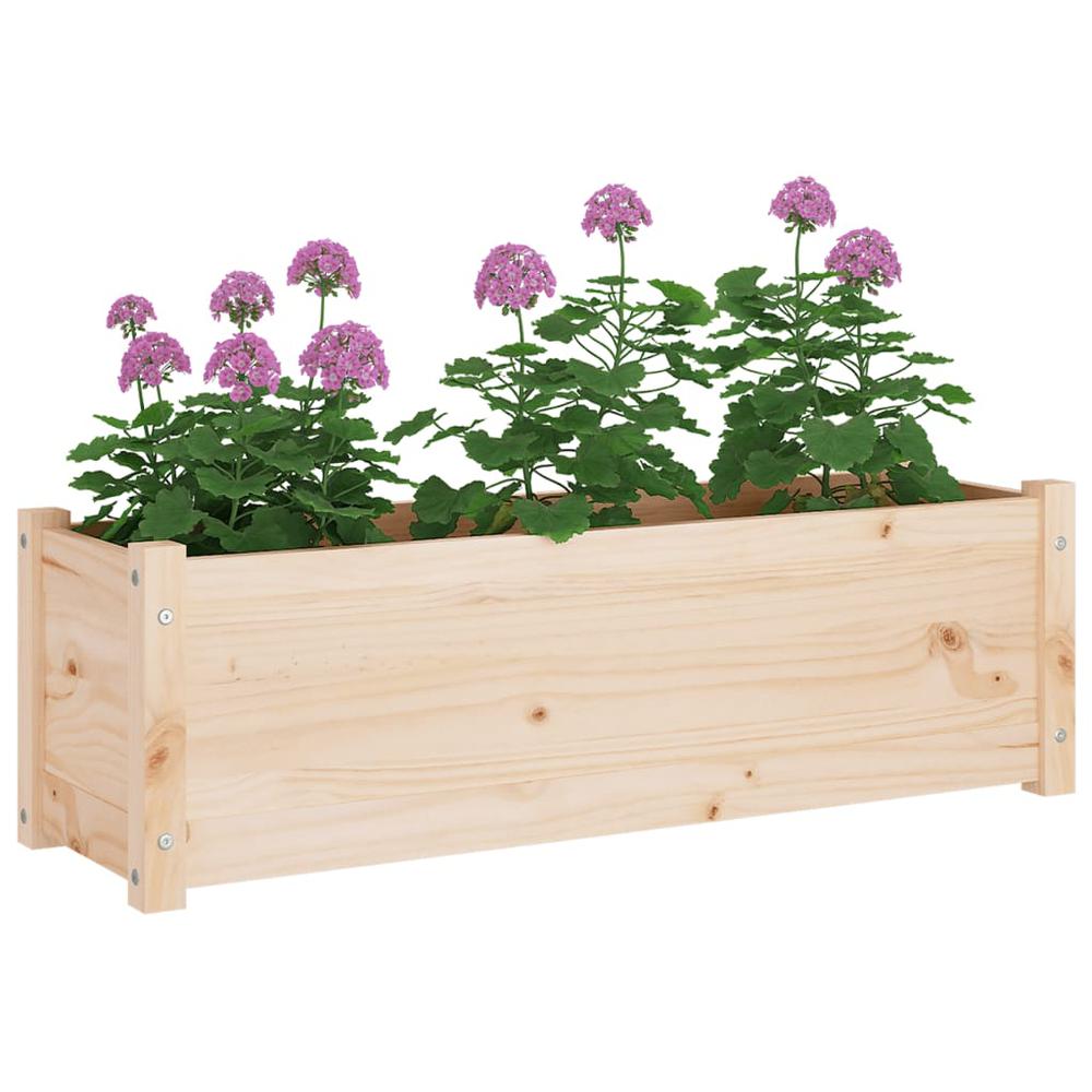 Garden Planter 39.4"x12.2"x12.2" Solid Wood Pine. Picture 4