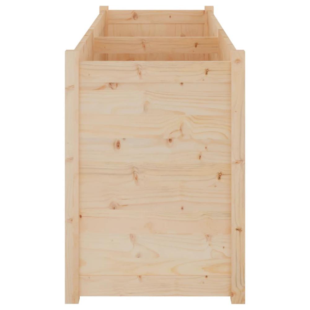 Garden Planter 59.1"x19.7"x27.6" Solid Wood Pine. Picture 3