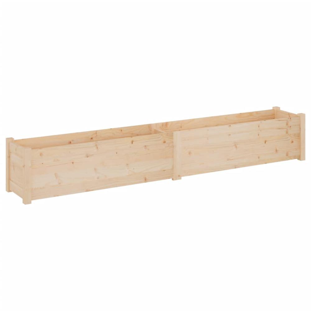 Garden Planter 78.7"x12.2"x12.2" Solid Wood Pine. Picture 1