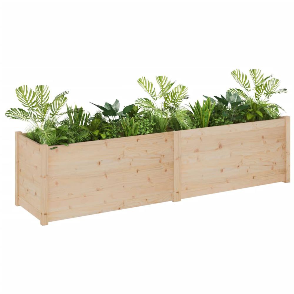 Garden Planter 78.7"x19.7"x19.7" Solid Wood Pine. Picture 2