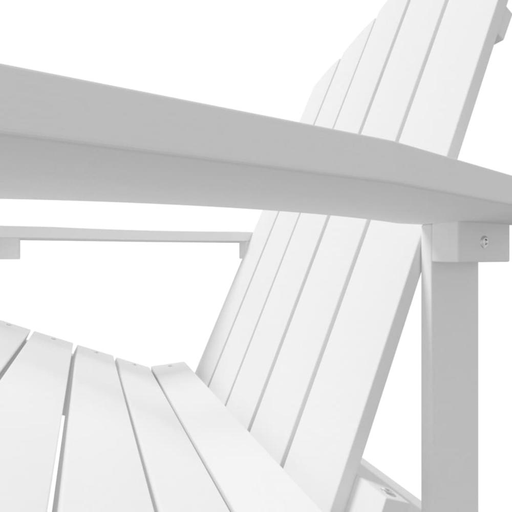 Patio Adirondack Chair HDPE White. Picture 5