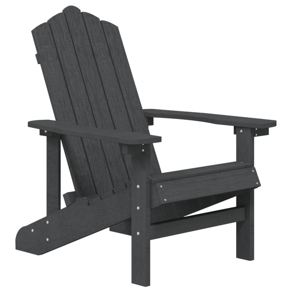 Patio Adirondack Chair HDPE Anthracite. Picture 1