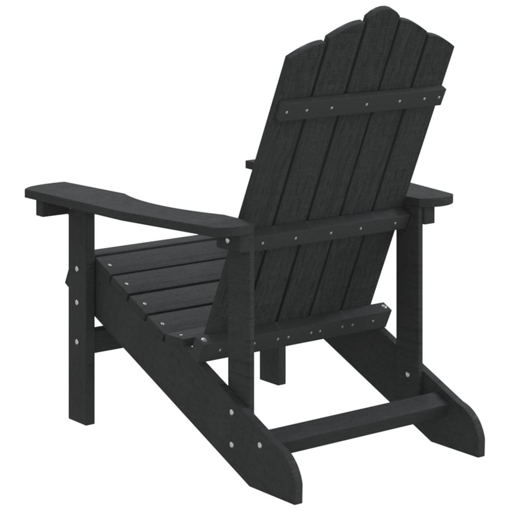 Patio Adirondack Chair HDPE Anthracite. Picture 4