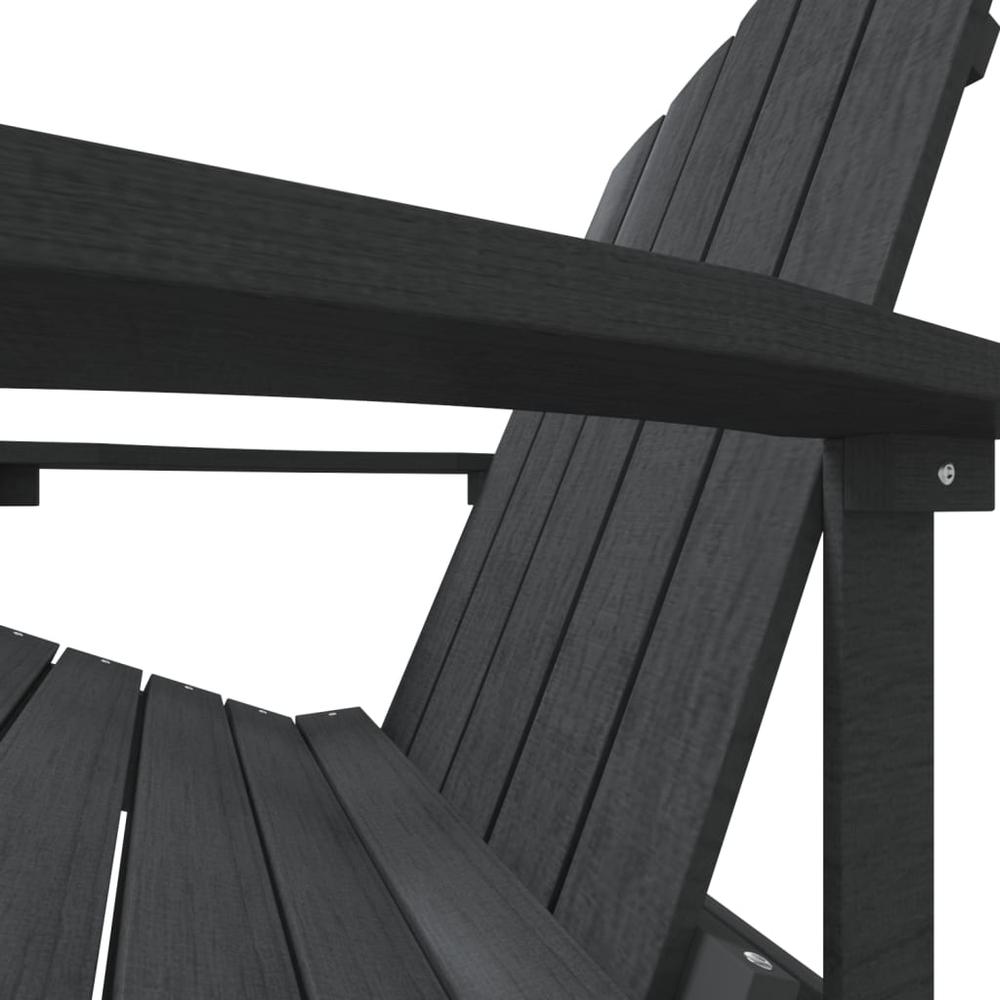 Patio Adirondack Chair HDPE Anthracite. Picture 5