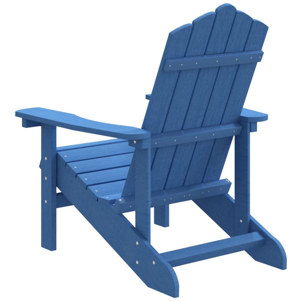 Patio Adirondack Chair HDPE Aqua Blue. Picture 4