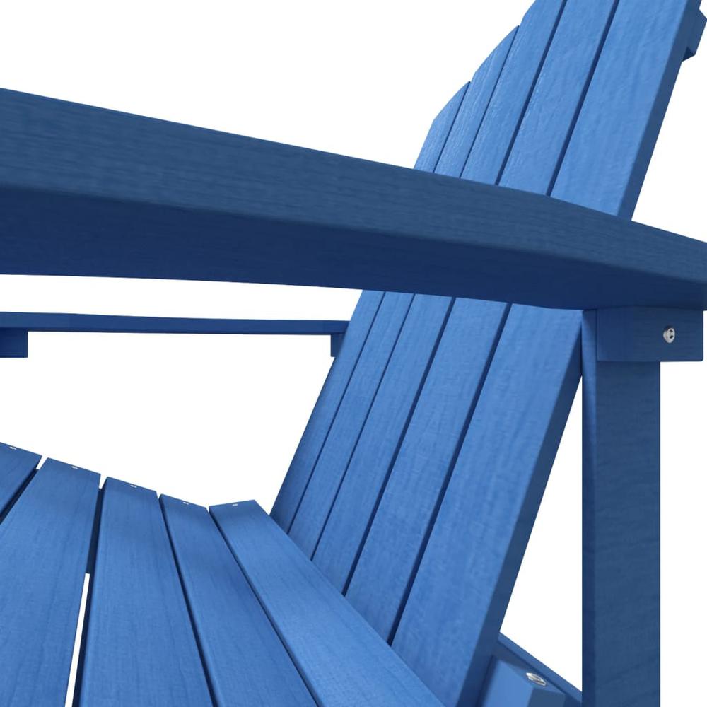 Patio Adirondack Chair HDPE Aqua Blue. Picture 5