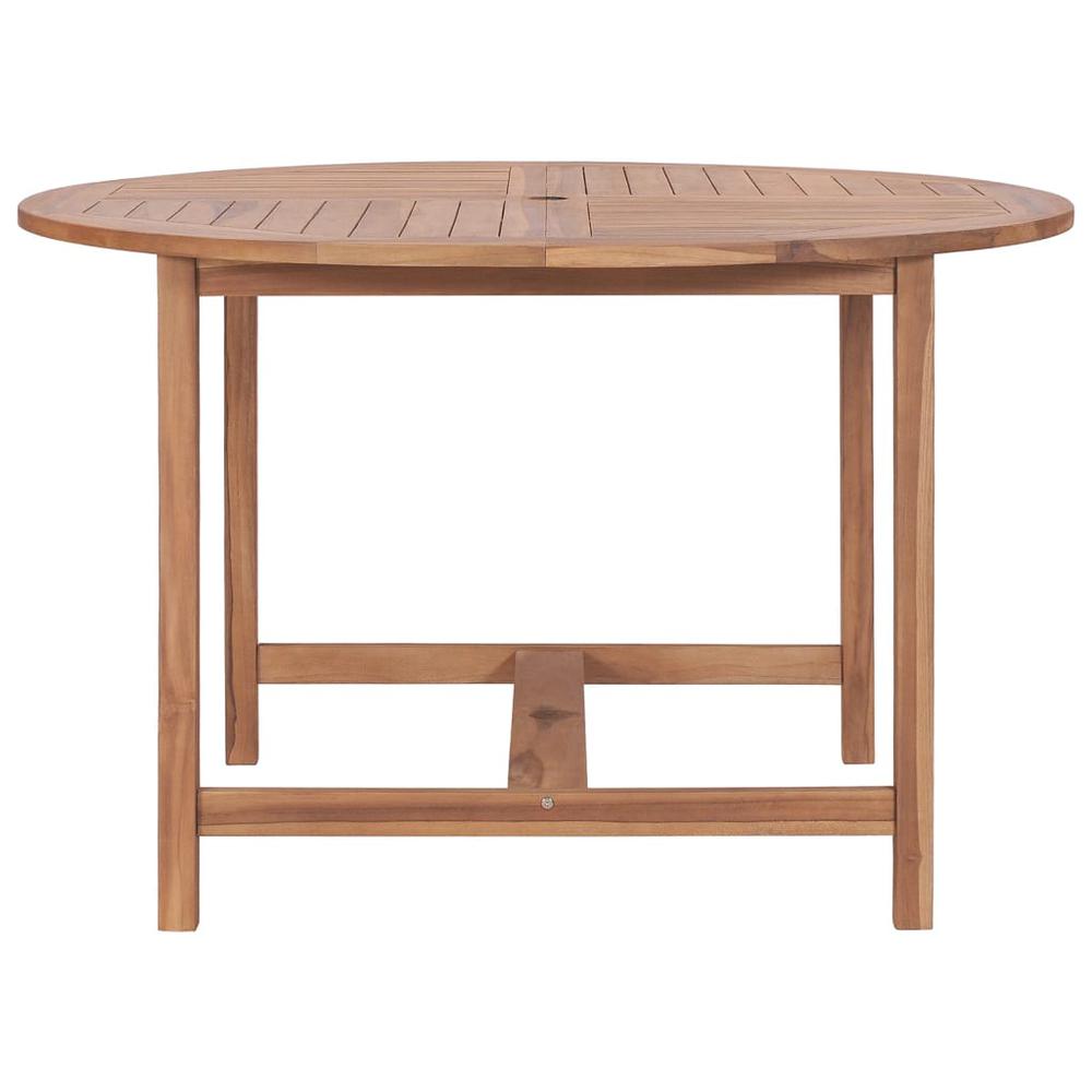 Patio Dining Table Ã˜43.3"x29.5" Solid Wood Teak. Picture 2