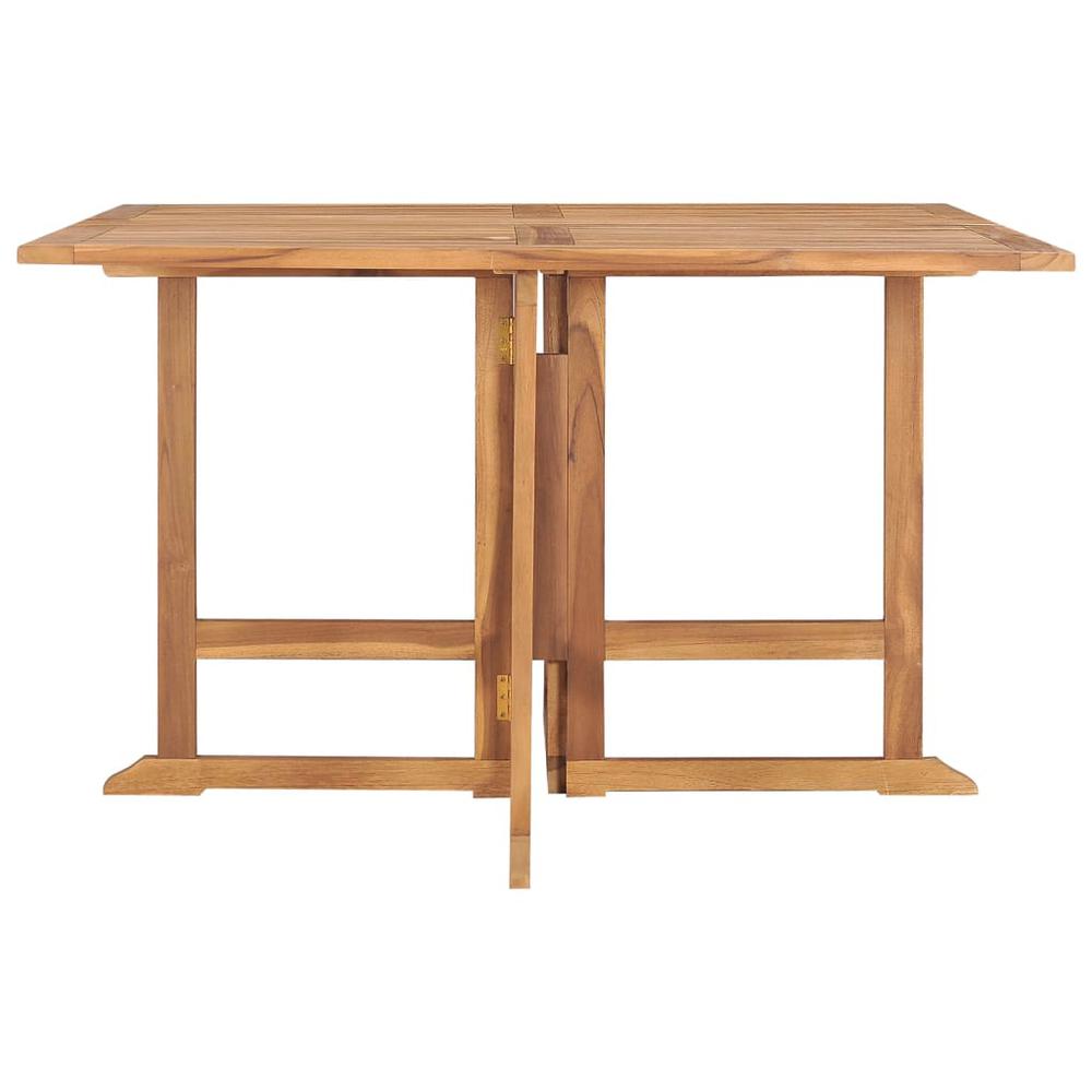 Folding Patio Dining Table 43.3"x43.3"x29.5" Solid Wood Teak. Picture 2