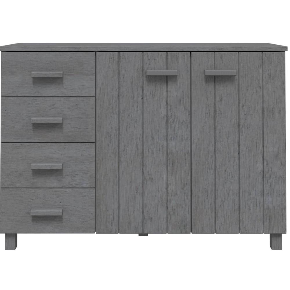 Sideboard HAMAR Dark Gray 44.5"x15.7"x31.5" Solid Wood Pine. Picture 3