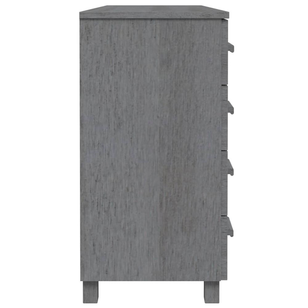 Sideboard HAMAR Dark Gray 44.5"x15.7"x31.5" Solid Wood Pine. Picture 4
