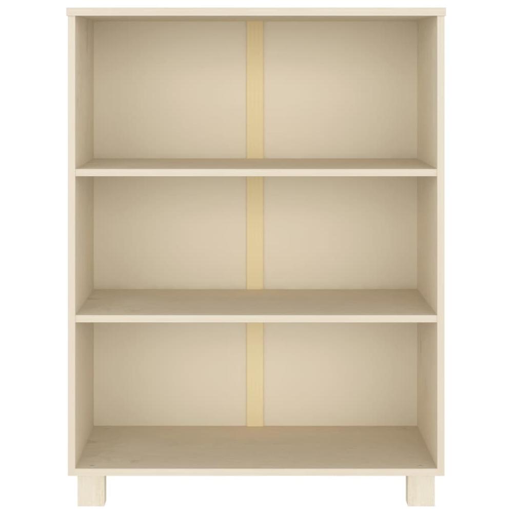 vidaXL Book Cabinet Honey Brown 33.5"x13.8"x44.1" Solid Wood Pine. Picture 5